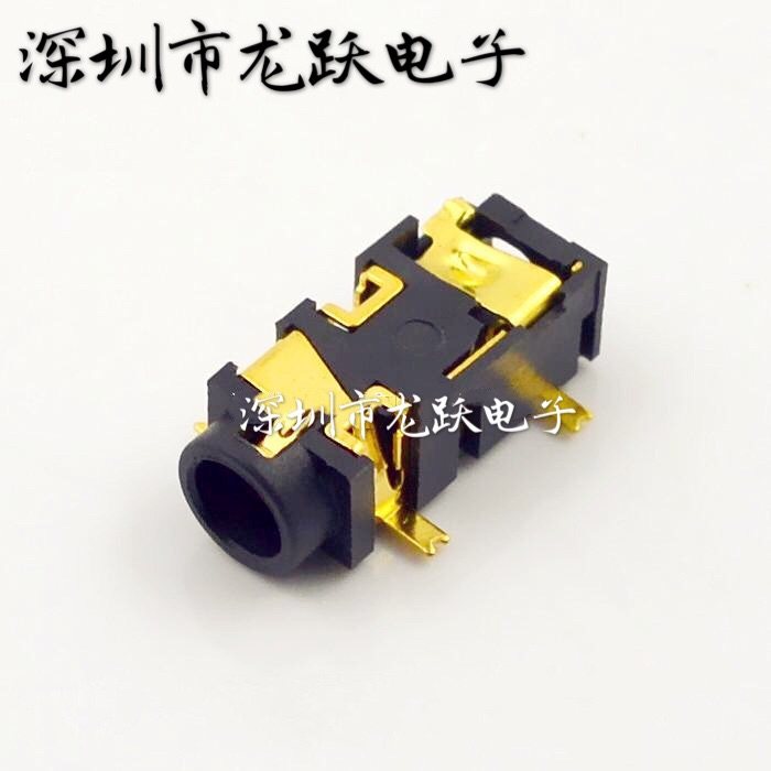 3 5 headphone socket PJ-327E Four-section four-track SMD 5-foot gilded environmentally-friendly temperature resistant patch