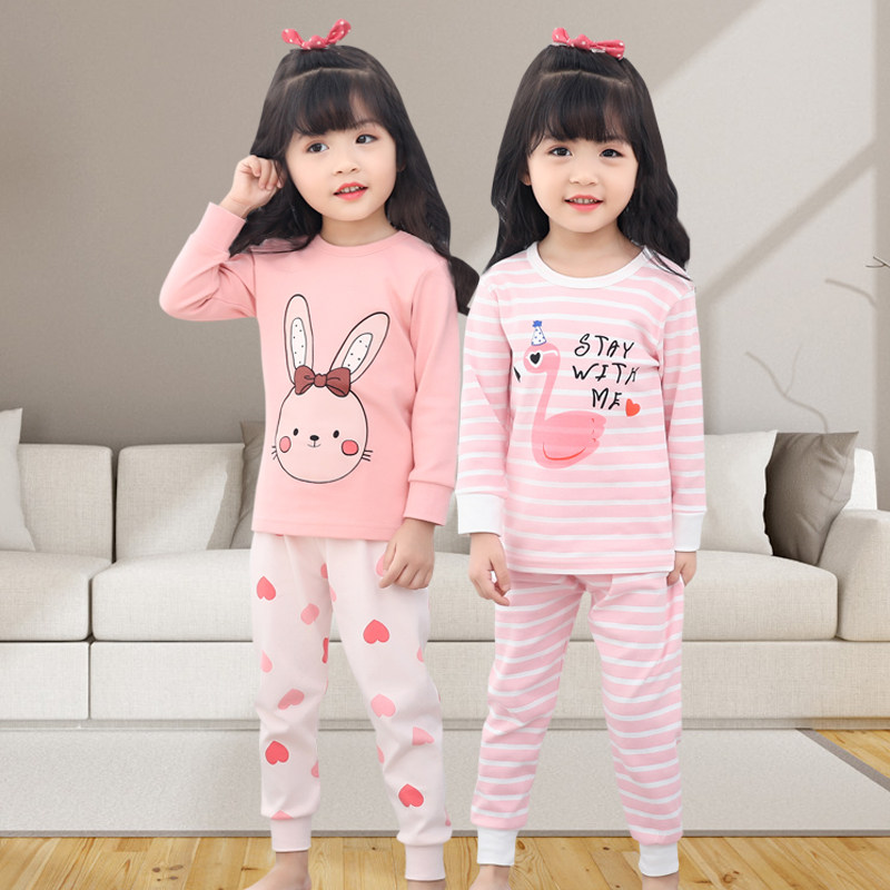 Children's underwear set Cotton girls autumn clothes set Cotton little girl autumn clothes autumn pants two-piece warm pajamas