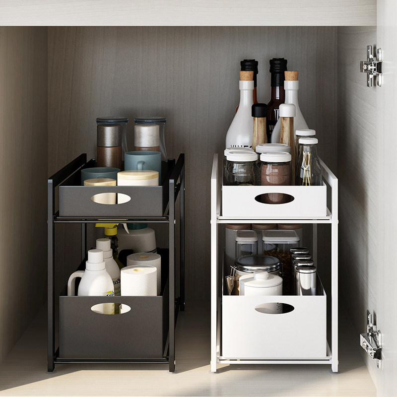 Under the kitchen sink rack