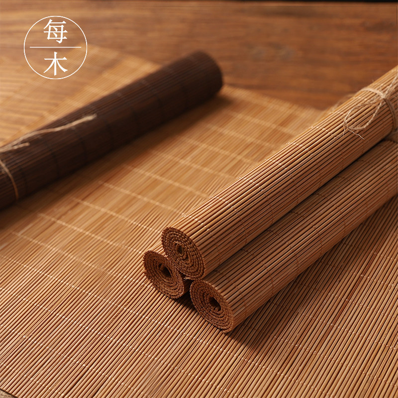 Retro Bamboo Curtain Cuisine Special Tea Tea Tea Gourmet Tea Gourmet Photography Swing Beat Shooting Photo Props Background Decorative Swing Accessories