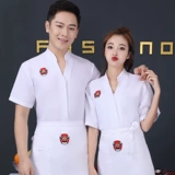 Высококачественный повар для общественного повара для мужчин с короткими рукавами кухонная рабочая одея