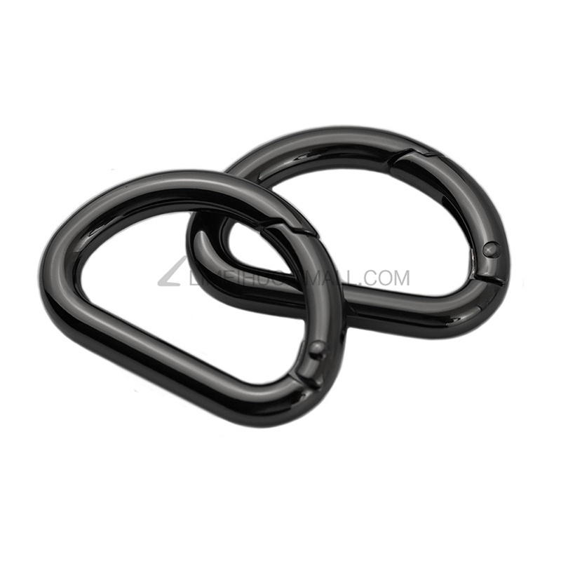 Limei Metal Open Spring Buckle Quick-Hook D-Ring Portable Semi-Circular Hanging Ring Strap Connector Ring Earphone Bag Limei Metal Open Spring Buckle Quick-Hook D-Ring Portable Semi-Circular Hanging Ring Strap Connector Ring Earphone Bag