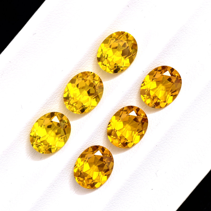 硬度9的过测钻笔检验，黄色蓝宝石戒面，让你的珠宝闪耀全场✨