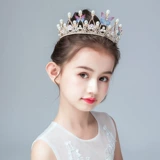 Тиара, наряд маленькой принцессы, ободок из жемчуга, шпильки для волос, золотая корона, в корейском стиле, для подиума