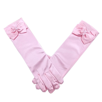Childrens dress gloves long Frozen girl Elsa Princess flower girl performance dance Halloween COS