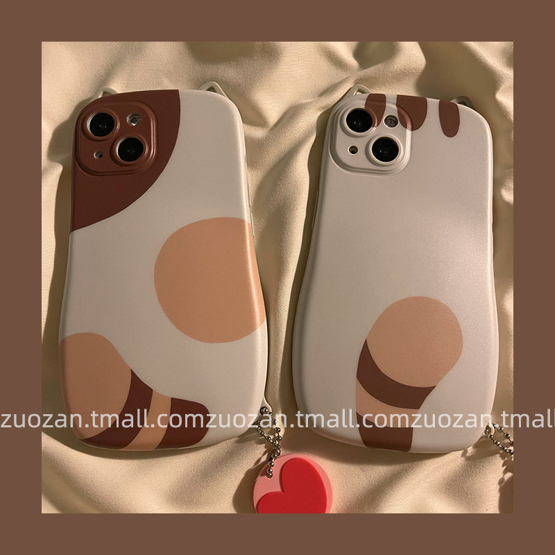 Super cute cartoon cat ornament suitable for 13 12pro max apple 11 mobile phone protective shell iphonex xr niche xsmax all-inclusive soft shell 7p female 8pl