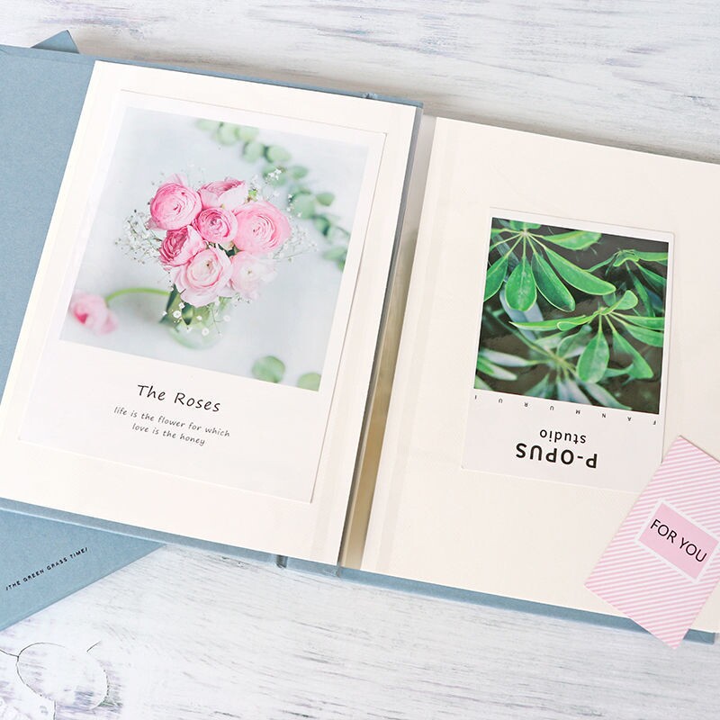 Specimen Book-coated adhesive Foliage Plant Specimen Leaves Dry Flower Collection Album Collection Pink Elementary School DIY album 