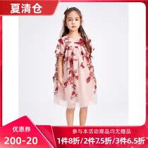 Girls Summer Dress 2021 New Korean Dress Princess Dress Childrens foreign style baby childrens dress dress