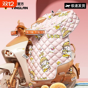 Electric vehicle windshield quilt in winter plus velvet and thickened waterproof windshield to prevent cold 2025 new motorcycle front guard