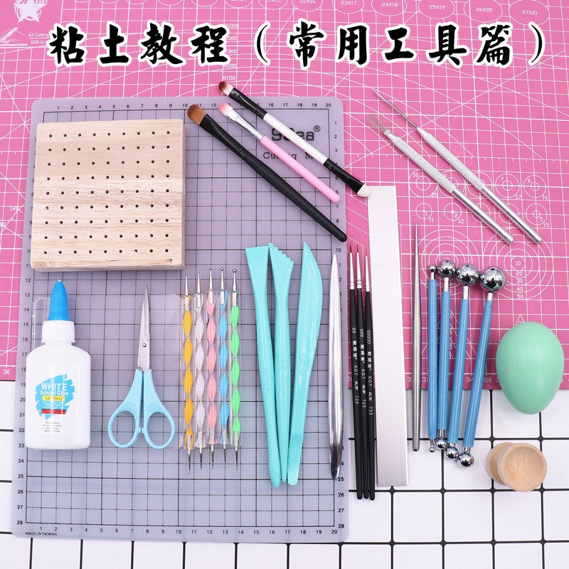 Ultra-Light Clay Tools for Beginners, Clay DIY Soft Pottery Set for Making Figurines, Complete Sculpture Tool Set