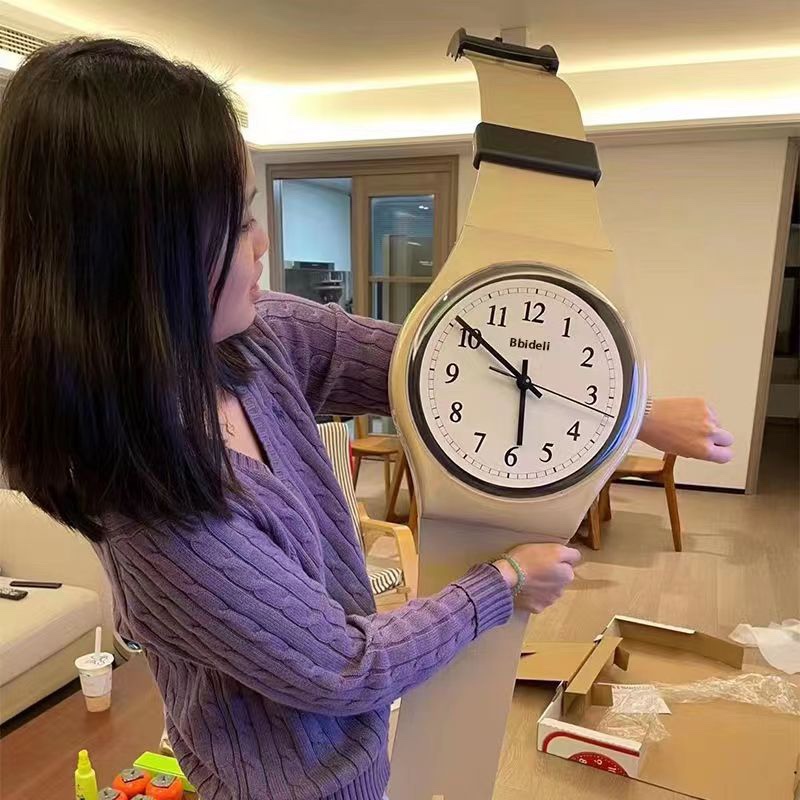 Large Wall Clock Watch Cute DIY Creative Handmade Gift for Adults and Children Art Material Kit