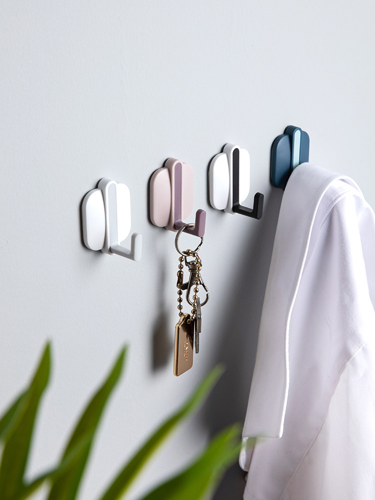 Without punch hook strong adhesive wall wall hanging weight sucking kitchen hook after stamping door