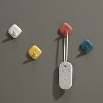 4 Strong punch-free adhesive hook bathroom adhesive hook kitchen creative door no trace-free nail hook home