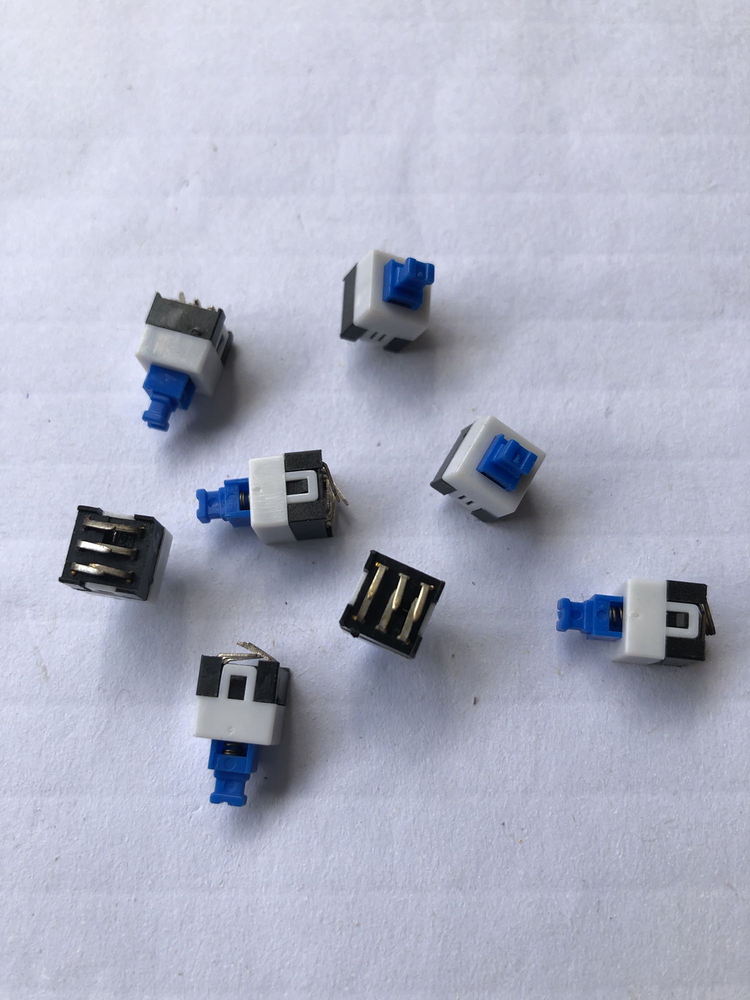 6 feet big bent feet self-locking button switch 7X7mm with lock switch spot please shoot straight brand new