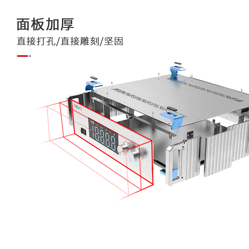Permanent Confinement Laboratory Aluminum Alloy Circuit Board Instrument Main Casing Drilling custom aluminum extrusion type materials Medical industrial equipment case