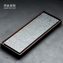 Four-house tea yard Wujin Stone tea tray living room household stone rectangular tea table modern simple high-grade tea Sea