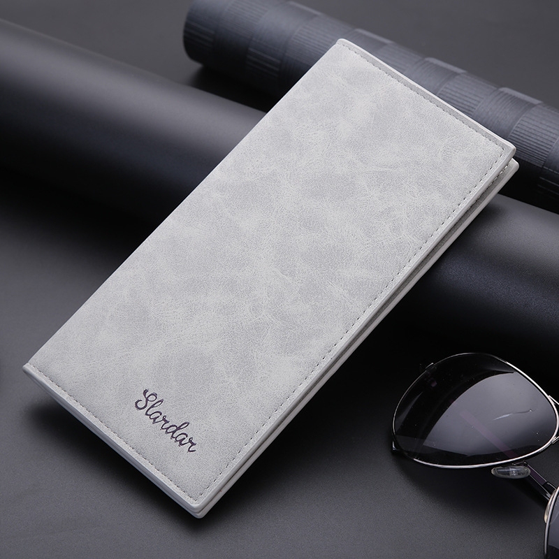 Men's Wallet Card Holder Long Ultra-Thin Leather Wallet Trendy Student Personalized Money Clip Id Cash Storage Bag Lightweight Commemorative Men's Wallet Card Holder Long Ultra-Thin Leather Wallet Trendy Student Personalized Money Clip Id Cash Storage Bag Lightweight Commemorative
