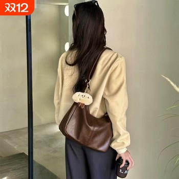 Ibrahimovic autumn and winter bag large capacity simple retro armpit bag women's 2025 new trendy commuting versatile