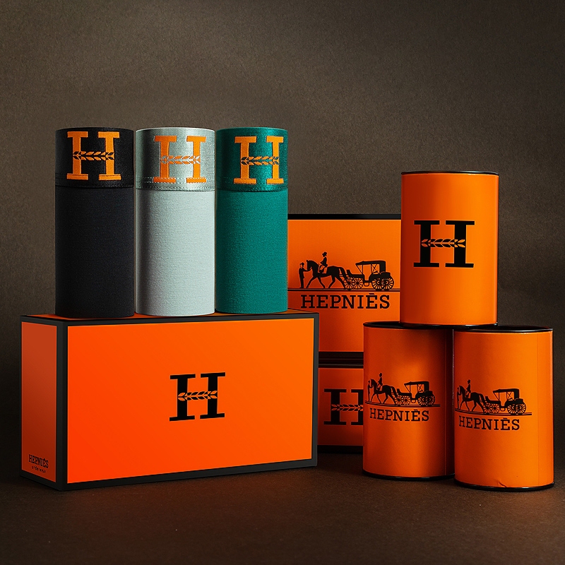 Hepnies Canned Men's Underwear, Men's Modal Boxer Briefs, Selected Antibacterial Mid-Waist Domestic Product