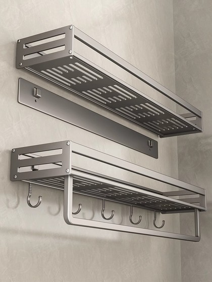 卫生间置物架浴室免打孔壁挂式厕所洗澡间洗漱台墙上收纳架子马桶