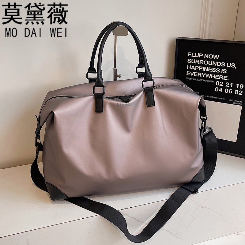 Modewei High-End Leather Film Storage Bag, Women's Swimming and Fitness Bag, Short-Distance Travel Bag, Maternity Bag for Travel