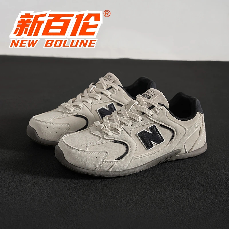 New Balance Training Shoes 2025 Winter New Model Versatile Retro Thick-Soled Fleece-Lined Trendy Casual Black Low-Top for Couples