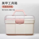 Вместительный и большой набор маникюрных инструментов для маникюра, портативный лак для ногтей, коробка для хранения