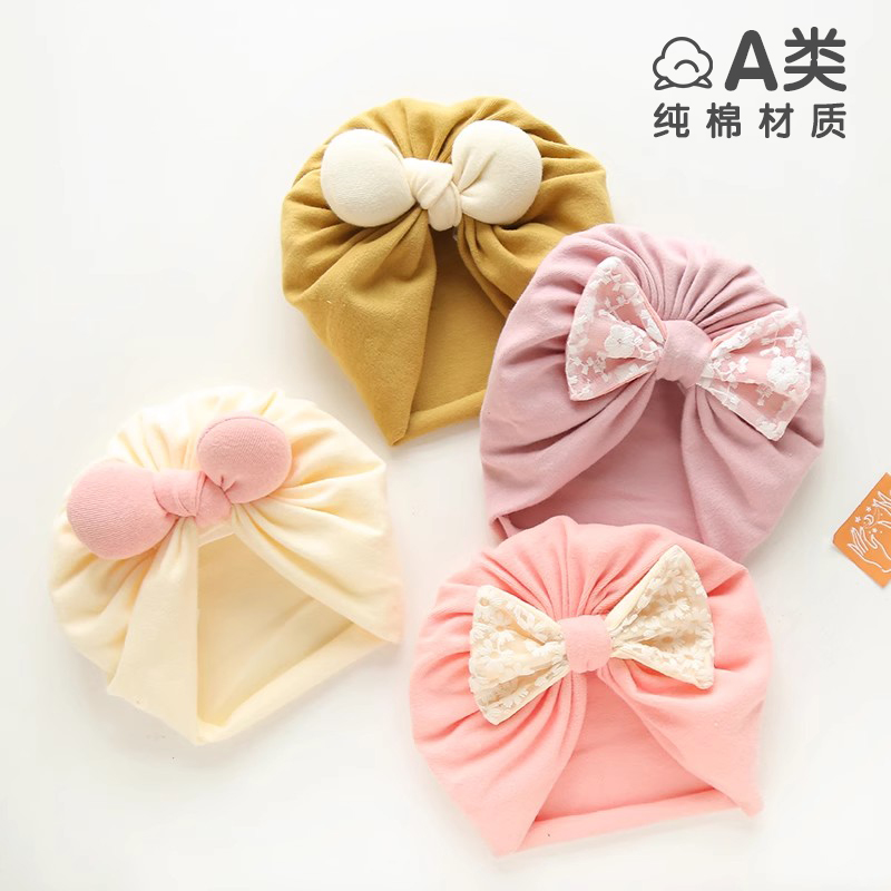 ベビー帽子春、秋、冬の純綿新生児胎児帽子男性と女性の赤ちゃんインディアン帽子 0-3 初生まれフォンタネル帽子