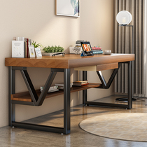 Nordic solid wood desk home adult desk study computer desktop table long table bedroom simple writing desk