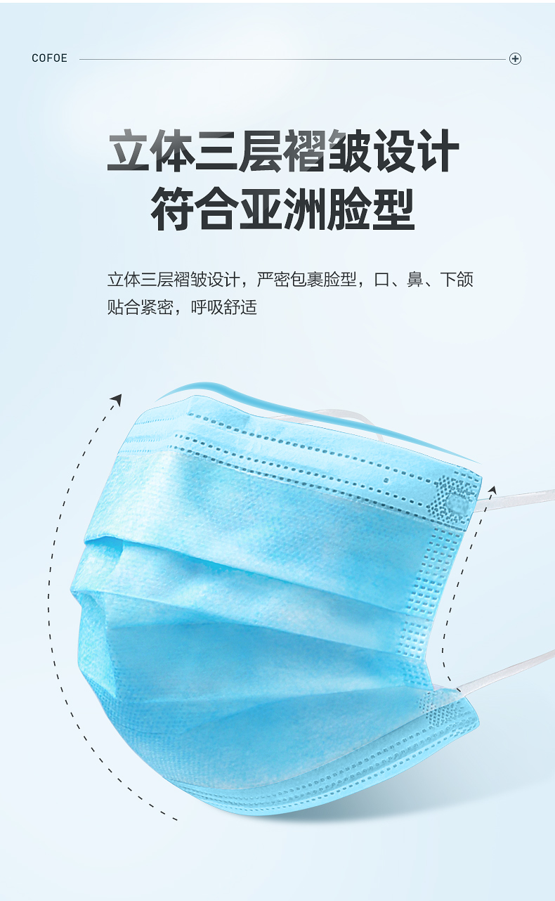 阿里健康大药房 可孚  一次性医用口罩 200只 图7