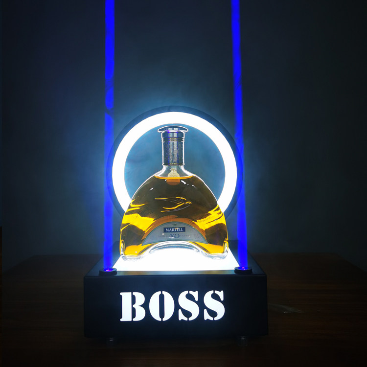 Bar KTV Luminous Wine Base Laser Wine Led Wine Led Wine With Champagne Show Black Peach A Custom LOGO