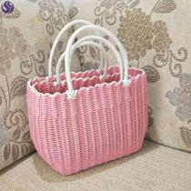 Bathing basket portable dry and wet separation bath basket bathing basket foreign-quality female basket vegetable and fruit basket dog shopping basket
