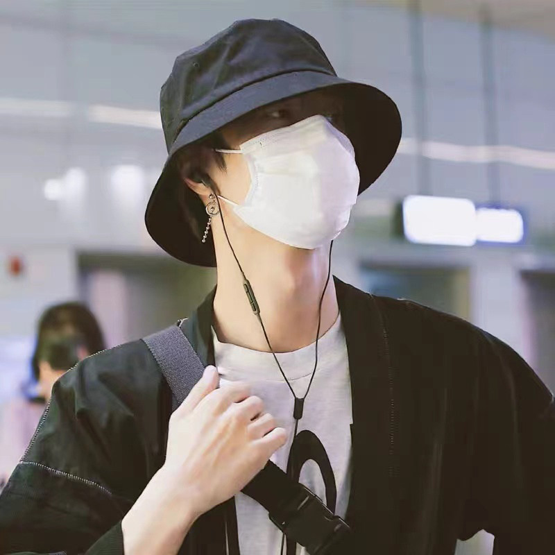 Big brim Fisherman hat Men's hat Summer sunscreen sun hat Men's big head circumference double-sided summer thin sun hat