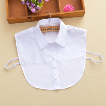 Fake collar children Joker fake collar autumn and winter shirt doll cotton sweater professional white fake collar lace lace lotus leaf