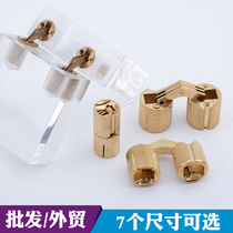 A single word of sheet with all copper hidden hinge hidden cylindrical decoration box 180 degree gift box 8mm miniature