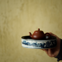 Jingdezhen Mass Yunhai Ceramics Jug Bearing painting Kangxi Landscapes Tin Cover Tea Pan Dry Bubble NTU Diameter Trays Home