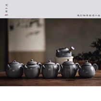 Van Sanshan Hall Soda Glaze Old Rock Clay Small Pot Clay Pot Teapot Teapot Open Slice is making the pot tea maker Gongfu Tea Road accessories