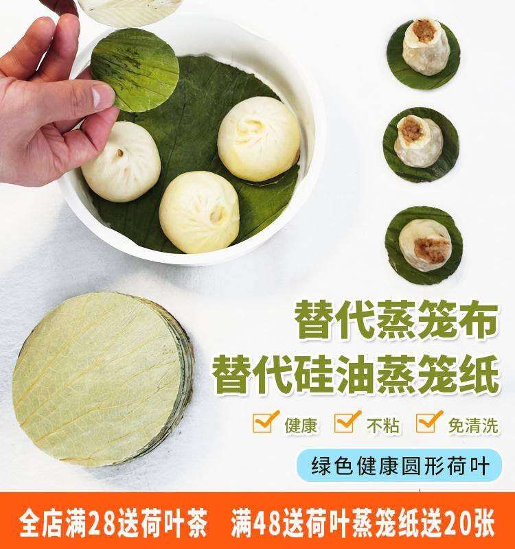 Steamer paper non-stick steamed bun steamer pad steamed bun lotus leaf pad anti-oil steamer lotus leaf pad 8*10