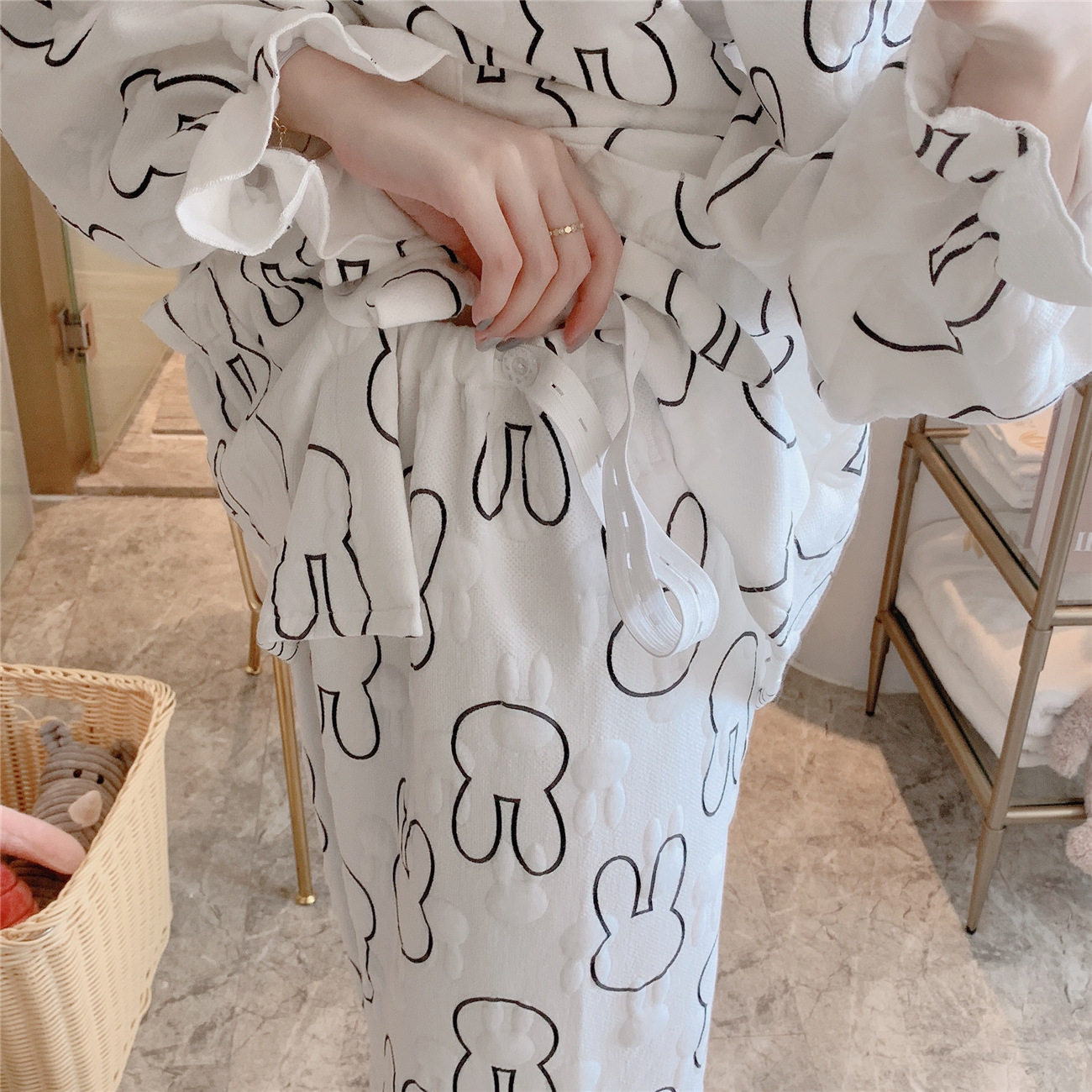 月子服孕妇睡衣春秋夹棉哺乳喂奶怀孕期冬纯棉保暖住出院家居服详情40