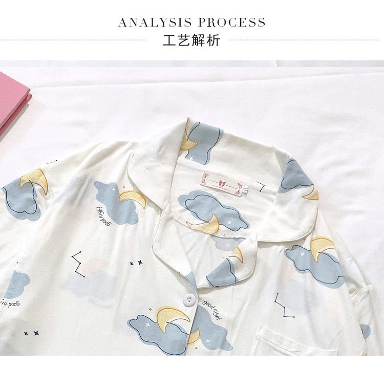 莫代尔睡衣女士夏季月子服日系春秋哺乳喂奶家居服套装两件套爆款详情2