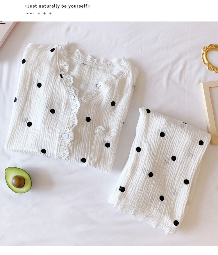 月子服春秋冬季纯棉纱布薄款夏天12月份1产后2哺乳怀孕期孕妇睡衣详情4