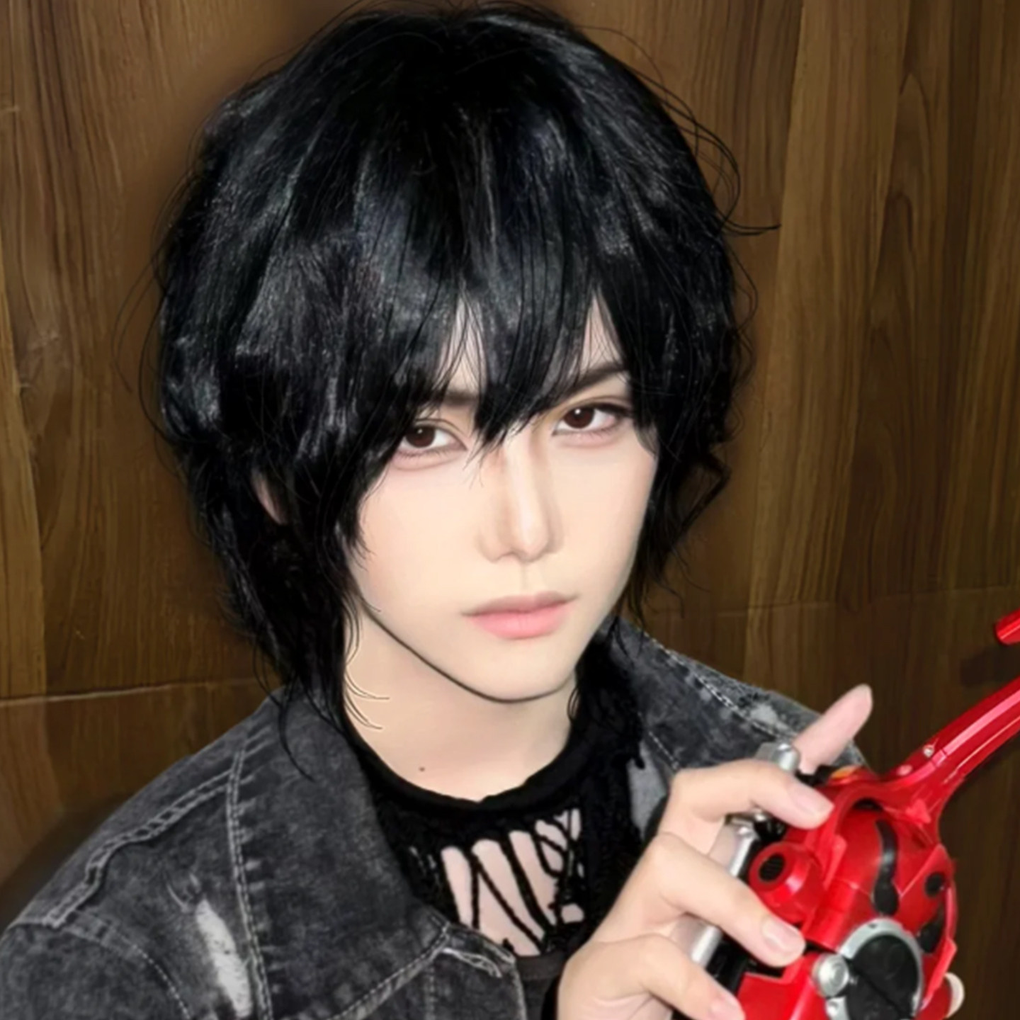 假面骑士天道总司cos假毛狼尾少年感刘海蓬松鲤鱼头短直发全头套_COSPLAY配件_淘宝游戏网