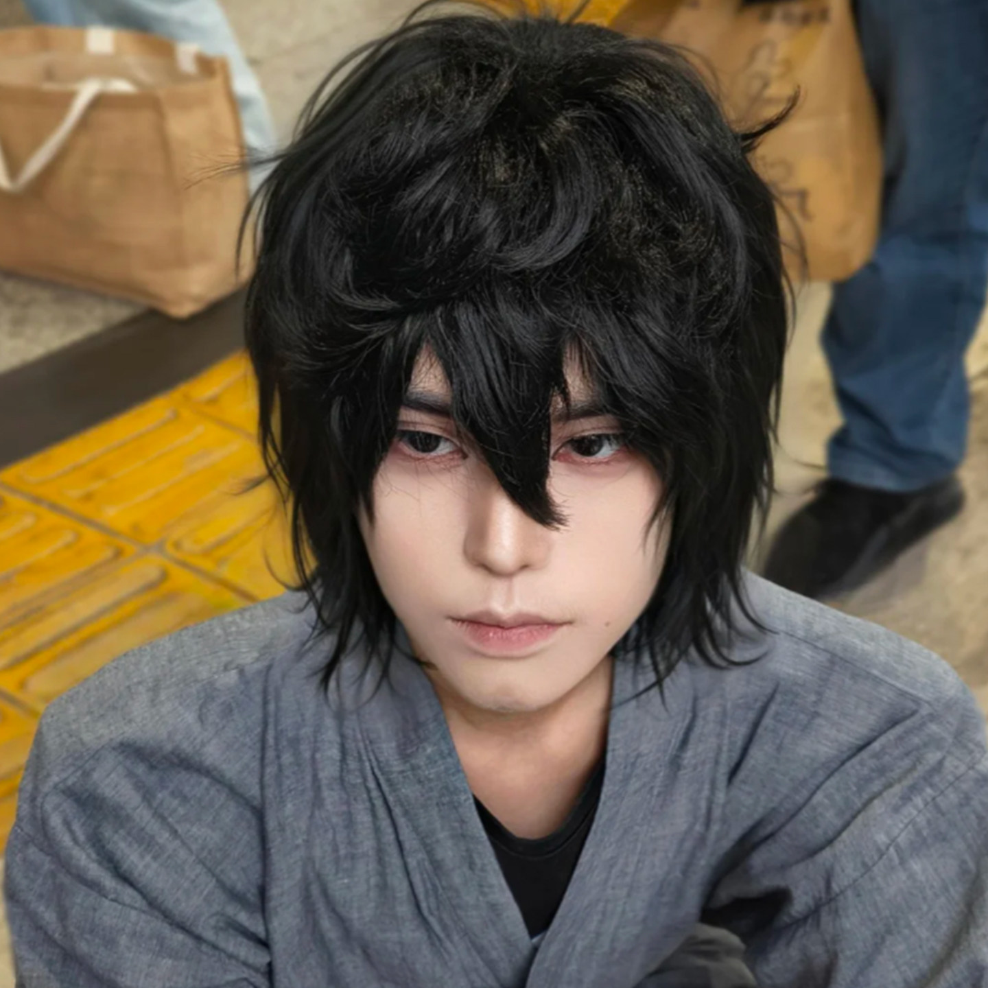 假面骑士天道总司cos假毛狼尾少年感刘海蓬松鲤鱼头短直发全头套_COSPLAY配件_淘宝游戏网