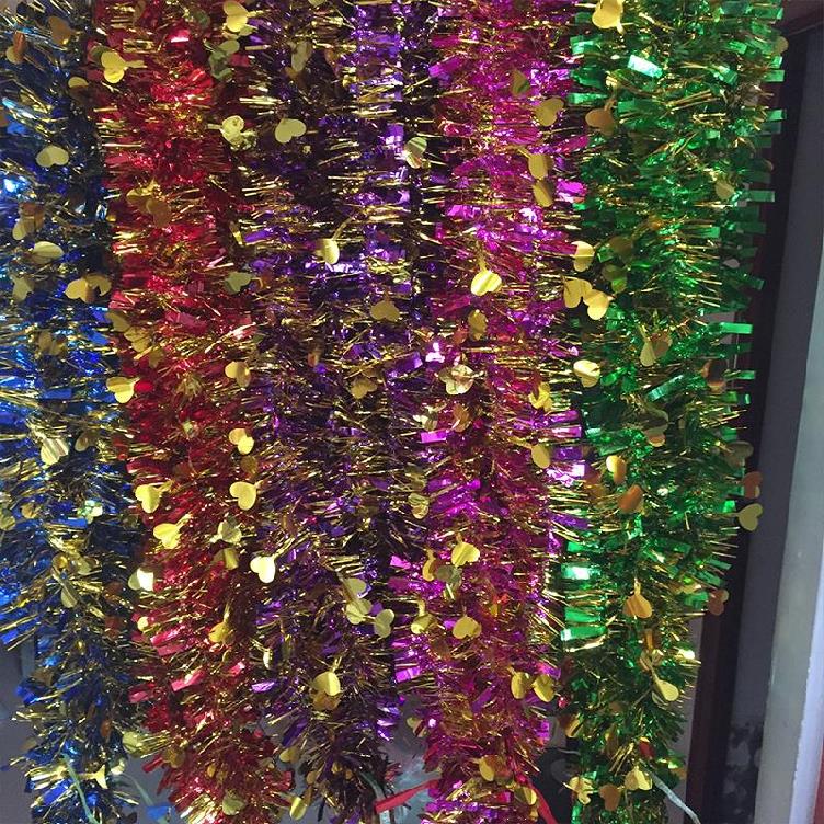 Lantern Festival color strip decoration performance primary school students jewelry store to celebrate the opening of bright silk May 161st flash pull strip flower