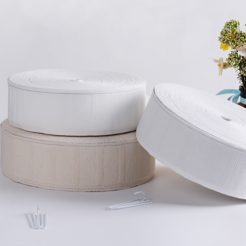 Pure Cotton Curtain Hook Canvas Belt lining cloth white cloth with cloth strips Strap Curtains Accessories Thickened encrypted cotton Cotton full cotton