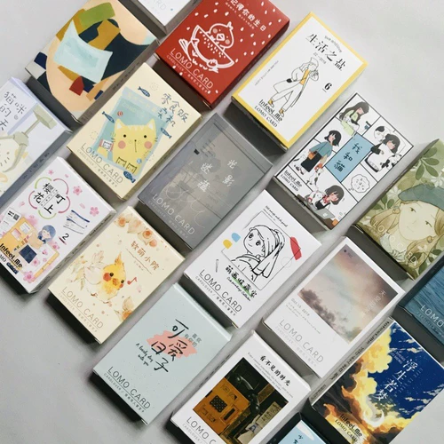 Lomo Small Card Potcard Small -Поседающая почерка поздравительная карта Подарки красивая карта сообщения одностраничная карта бумага Вдохновляющая ниша с высоким уровнем высокого уровня.