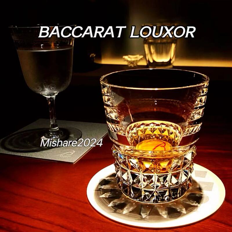 In-Stock Items with Tax Invoice: Baccarat Louxor Series Whiskey Glass, Flat-Bottomed Glass, Gift