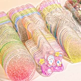 Наклейка, акриловый милый прозрачный комплект, 100 шт, градиент, оптовые продажи
