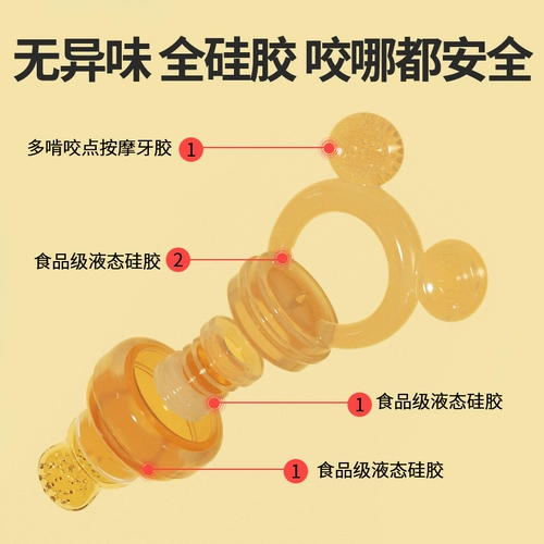 Детский ниблер для прикорма, силиконовая соска, автоматический прорезыватель для фруктов и овощей для правильного прикуса