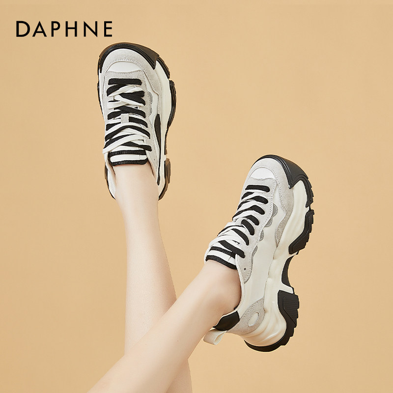 Daphne women's shoes daddy shoes women's 2022 spring new thicksoled